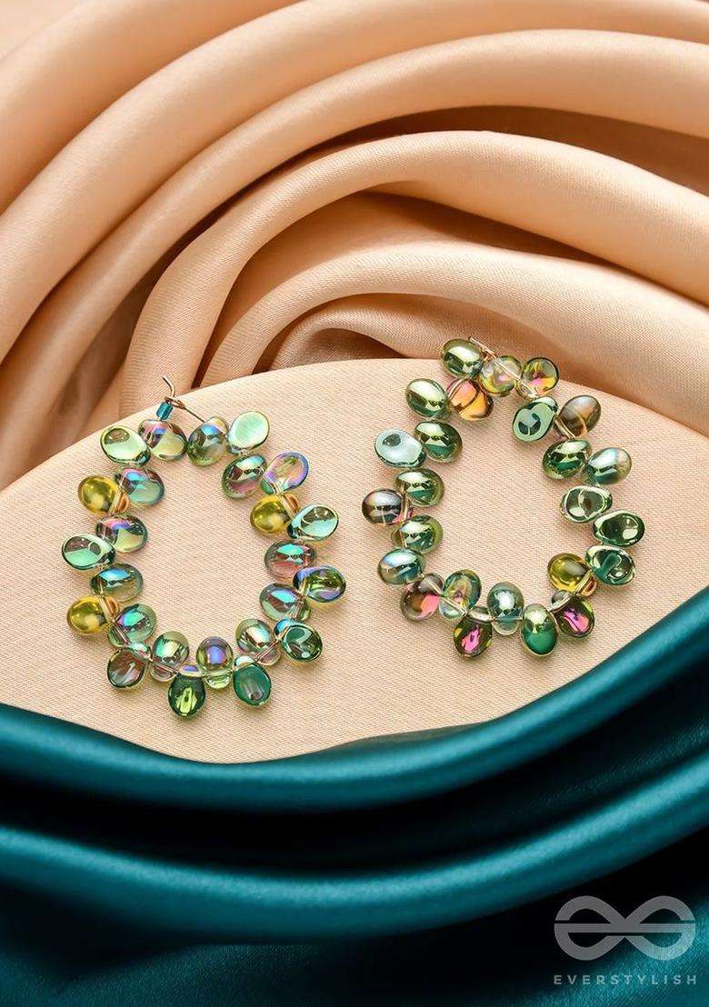Gold-Plated Circular Drop Earrings for Women | Stylish Party & Everyday Wear | Gift for Her - Indya