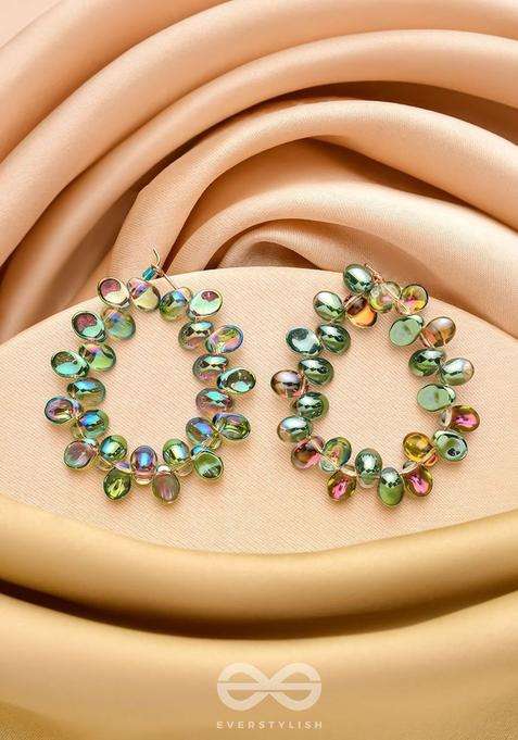 Gold-Plated Circular Drop Earrings for Women | Stylish Party & Everyday Wear | Gift for Her