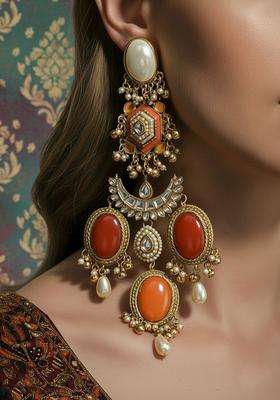 Gold-Plated Classic Chandbalis Earrings for Women | Traditional Ethnic Jewellery for Wedding & Festive Wear | Gift for Her