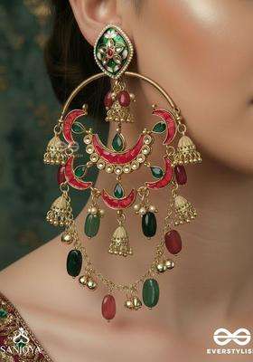 Gold-Plated Classic Chandbalis Earrings for Women | Traditional Ethnic Jewellery for Wedding & Festive Wear | Gift for Her