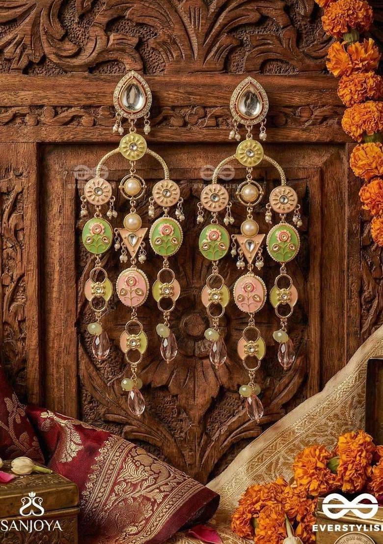Gold-Plated Classic Chandbalis Earrings for Women | Traditional Ethnic Jewellery for Wedding & Festive Wear | Gift for Her - Indya