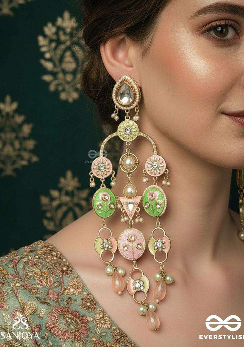 Gold-Plated Classic Chandbalis Earrings for Women | Traditional Ethnic Jewellery for Wedding & Festive Wear | Gift for Her - Indya