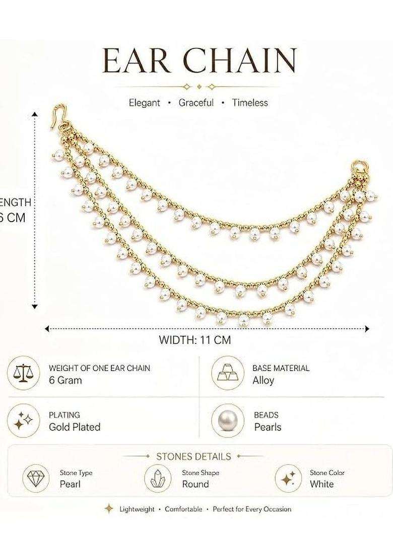 Gold-Plated Classic Earrings for Women | Traditional Ethnic Jewellery for Wedding & Festive Wear | Gift for Her - Indya