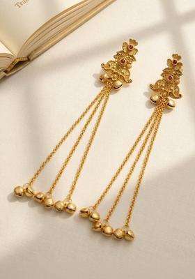 Gold-Plated Classic Earrings for Women | Traditional Ethnic Jewellery for Wedding & Festive Wear | Gift for Her