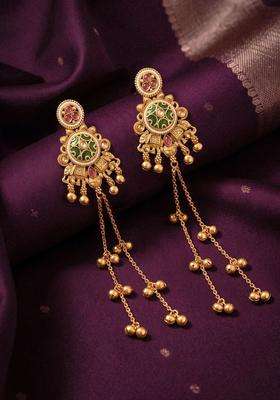 Circular Earrings for Women | Traditional Ethnic Jewellery for Wedding & Festive Wear | Gift for Her