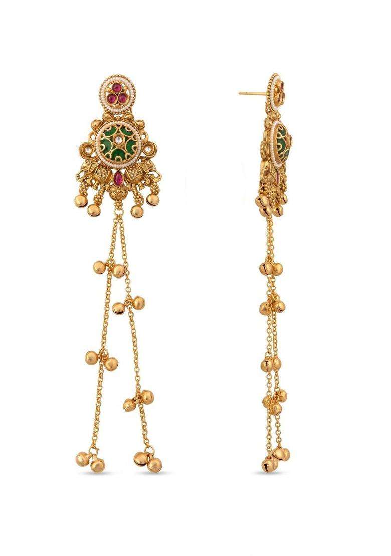 Circular Earrings for Women | Traditional Ethnic Jewellery for Wedding & Festive Wear | Gift for Her - Indya