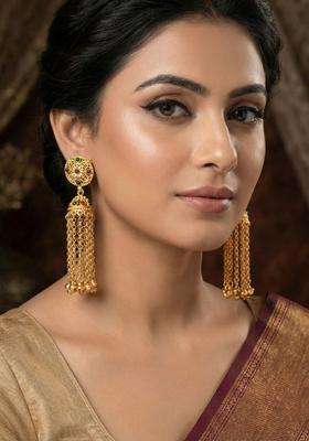 Gold-Plated Jhumkas Earrings for Women | Traditional Ethnic Jewellery for Wedding & Festive Wear | Gift for Her