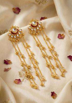 Gold-Plated Jhumkas Earrings for Women | Traditional Ethnic Jewellery for Wedding & Festive Wear | Gift for Her