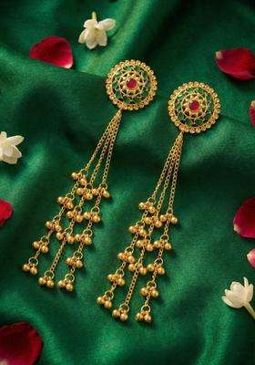 Gold-Plated Jhumkas Earrings for Women | Traditional Ethnic Jewellery for Wedding & Festive Wear | Gift for Her