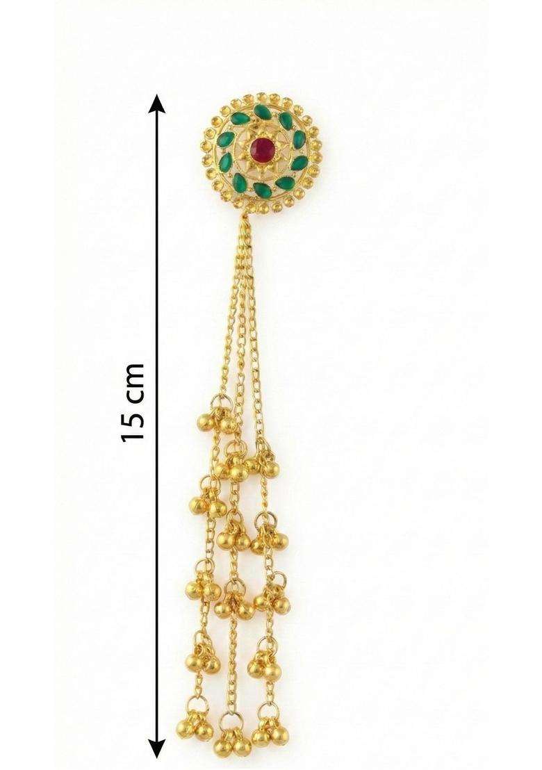 Gold-Plated Jhumkas Earrings for Women | Traditional Ethnic Jewellery for Wedding & Festive Wear | Gift for Her - Indya