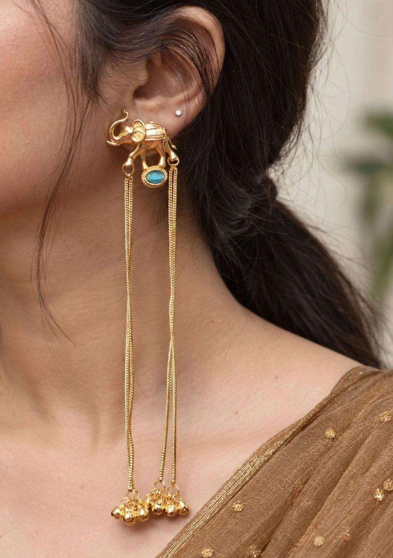 Silver-Plated Animal Shaped Drop Earrings for Women | Fusion Party & Festive Wear | Gift for Her - Indya