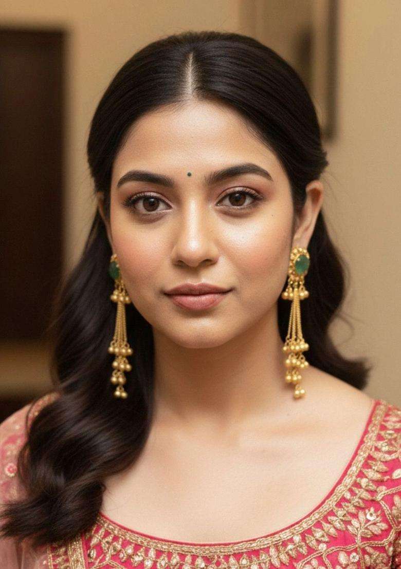 Gold-Plated Classic Drop Earrings for Women | Traditional Ethnic Jewellery for Wedding & Festive Wear | Gift for Her - Indya