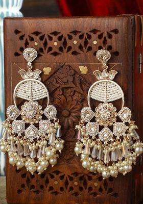 Gold-Plated Contemporary Pearl Drop Earrings for Women | Fusion Party & Festive Wear | Gift for Her