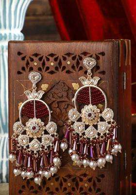 Gold-Plated Contemporary Drop Earrings for Women | Fusion Party & Festive Wear | Gift for Her