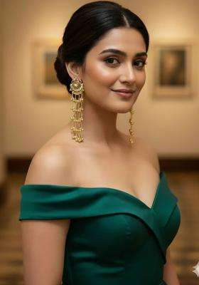 Gold-Plated Contemporary Drop Earrings for Women | Traditional Ethnic Jewellery for Wedding & Festive Wear | Gift for Her