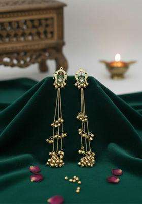 Gold-Plated Geometric Earrings for Women | Traditional Ethnic Jewellery for Wedding & Festive Wear | Gift for Her