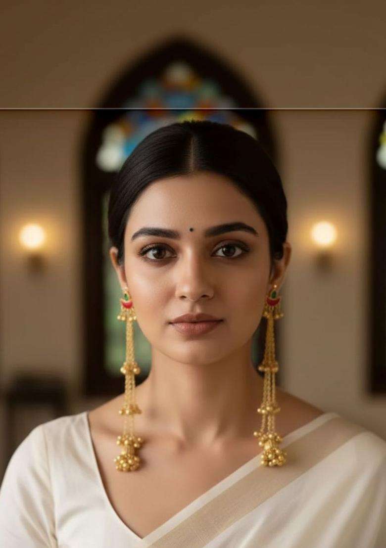 Gold-Plated Contemporary Drop Earrings for Women | Traditional Ethnic Jewellery for Wedding & Festive Wear | Gift for Her - Indya