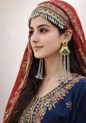 Gold-Plated Floral Drop Earrings with CZ Stone for Women | Traditional Ethnic Jewellery for Wedding & Festive Wear | Gift for Her
