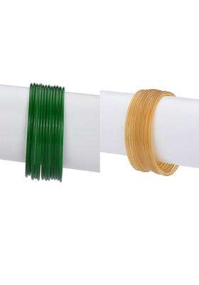 Green Bangle for Women | Traditional Temple Jewellery for Wedding & Festive Wear | Gift for Her