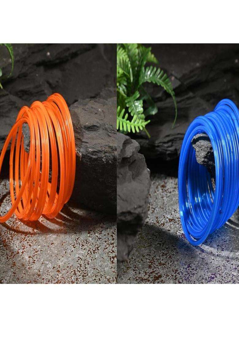 Orange Bangle for Women | Traditional Temple Jewellery for Wedding & Festive Wear | Gift for Her - Indya