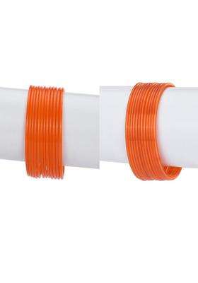 Orange Bangle for Women | Traditional Temple Jewellery for Wedding & Festive Wear | Gift for Her