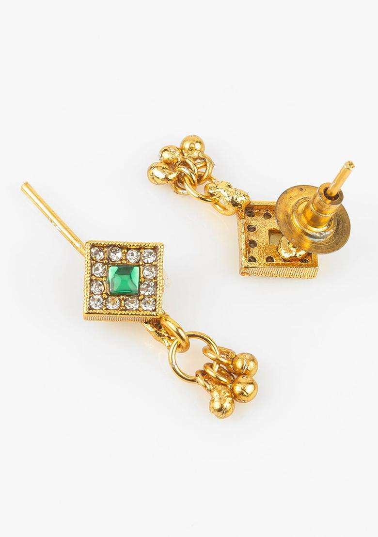 Kundan-Studded Jewellery Set for Women | Traditional Temple Jewellery for Wedding & Festive Wear | Gift for Her - Indya