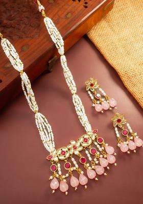Gold-Plated Temple Kundan Choker Necklace and Earrings for Women | Traditional Temple Jewellery for Wedding & Festive Wear | Gift for Her