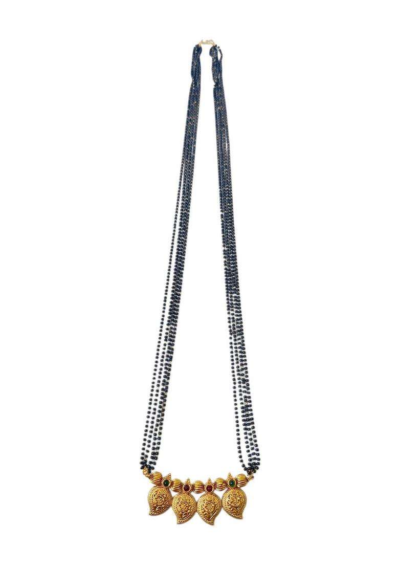 Gold-Plated Statement Temple Necklace for Women | Traditional Temple Jewellery for Wedding & Festive Wear | Gift for Her - Indya