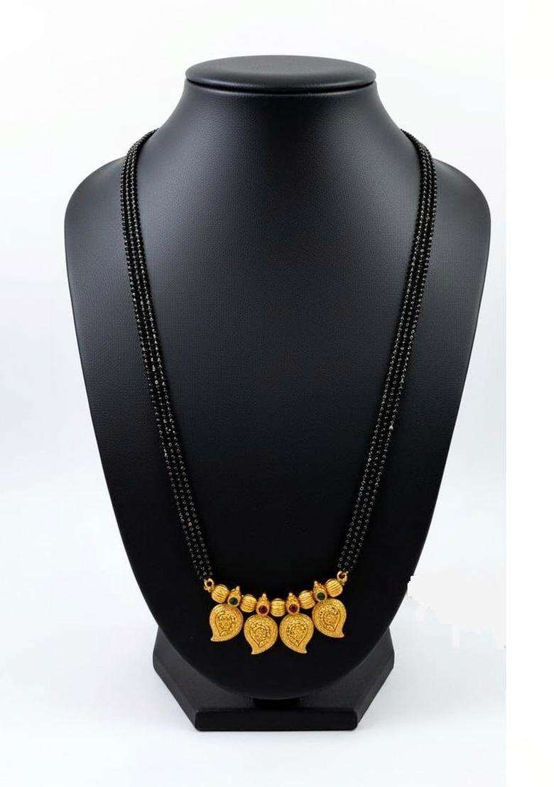 Brass Gold-Plated Temple Necklace for Women | Traditional Temple Jewellery for Wedding & Festive Wear | Gift for Her - Indya
