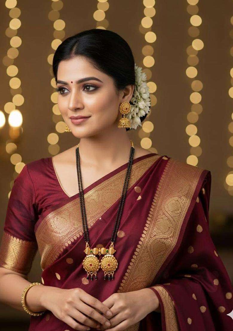 Gold-Plated Statement Temple Necklace for Women | Traditional Temple Jewellery for Wedding & Festive Wear | Gift for Her - Indya