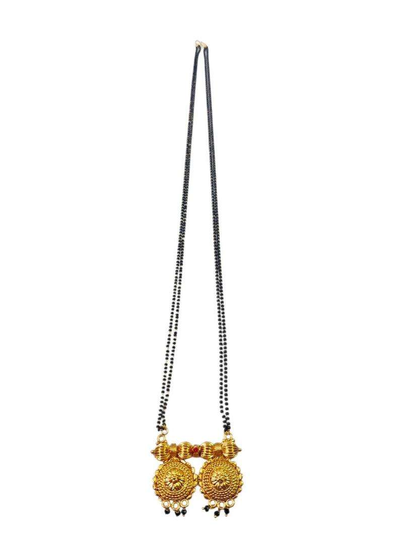 Brass Gold-Plated Temple Necklace for Women | Traditional Temple Jewellery for Wedding & Festive Wear | Gift for Her - Indya
