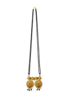 Brass Gold-Plated Temple Necklace for Women | Traditional Temple Jewellery for Wedding & Festive Wear | Gift for Her