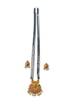 Brass Gold-Plated Temple Necklace for Women | Traditional Temple Jewellery for Wedding & Festive Wear | Gift for Her