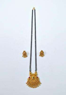 Brass Gold-Plated Temple Necklace for Women | Traditional Temple Jewellery for Wedding & Festive Wear | Gift for Her