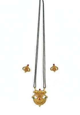 Brass Gold-Plated Temple Necklace for Women | Traditional Temple Jewellery for Wedding & Festive Wear | Gift for Her