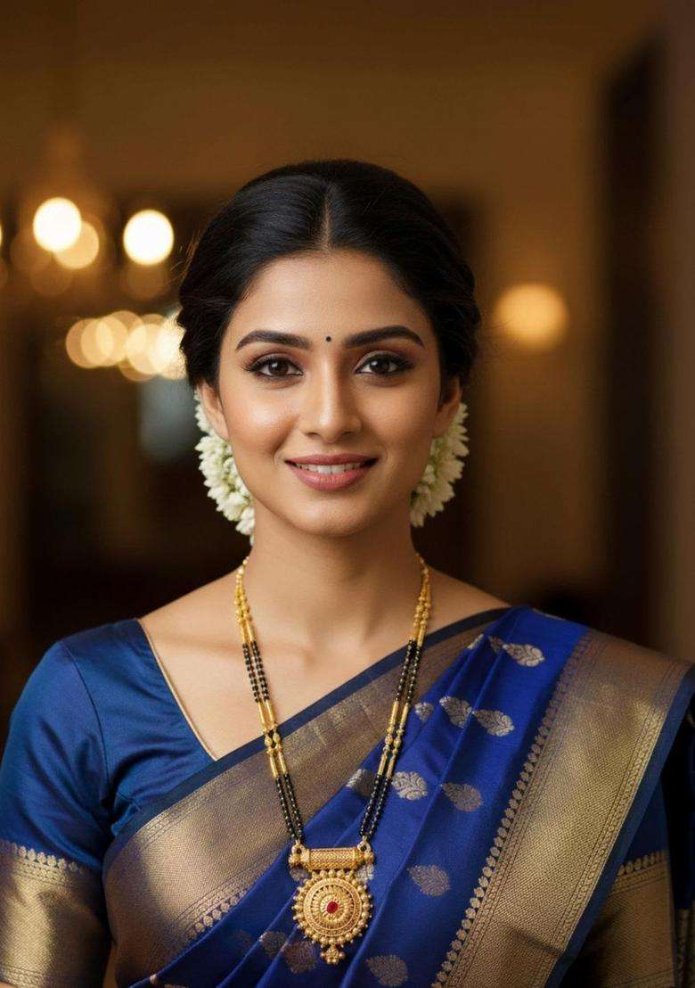 Brass Gold-Plated Temple Necklace for Women | Traditional Temple Jewellery for Wedding & Festive Wear | Gift for Her - Indya
