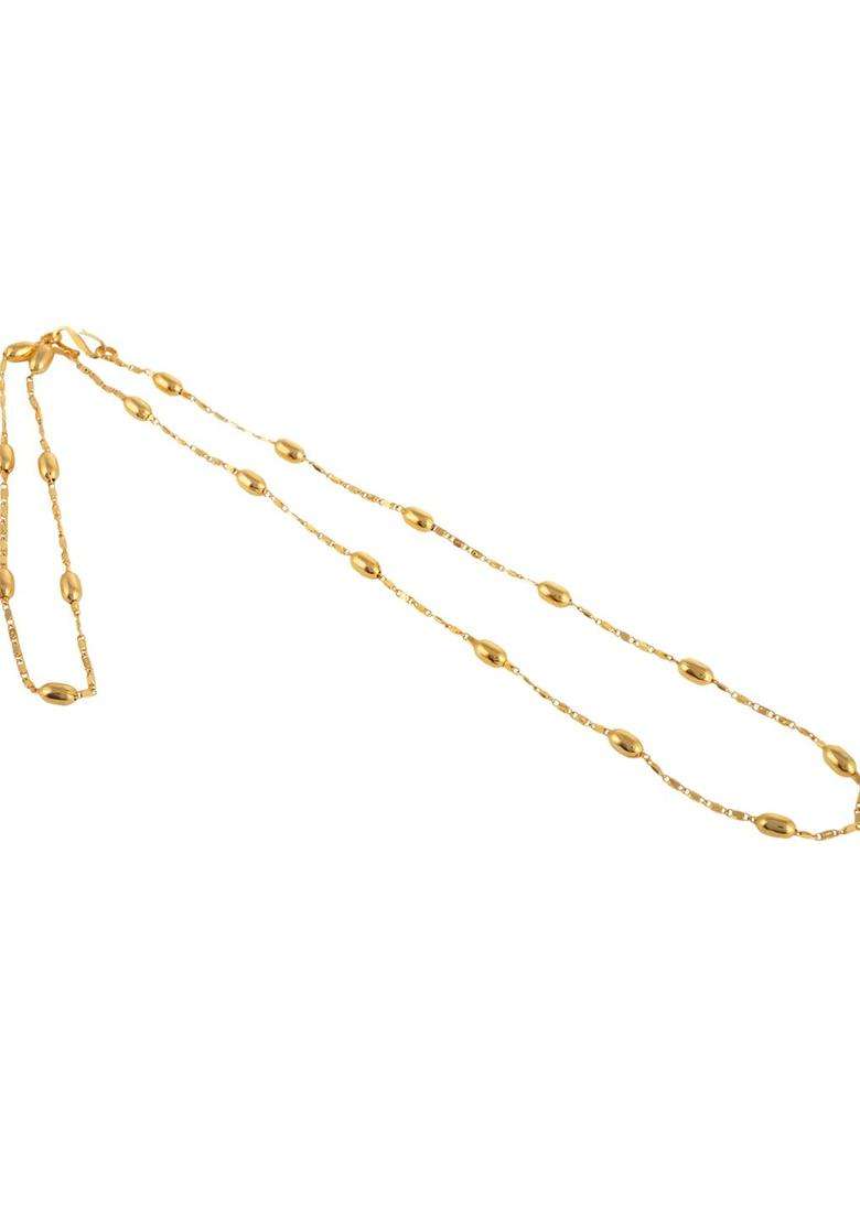Silver-Plated Anklets with Gold-Plated Chain for Women | Traditional Temple Jewellery for Wedding & Festive Wear | Gift for Her - Indya