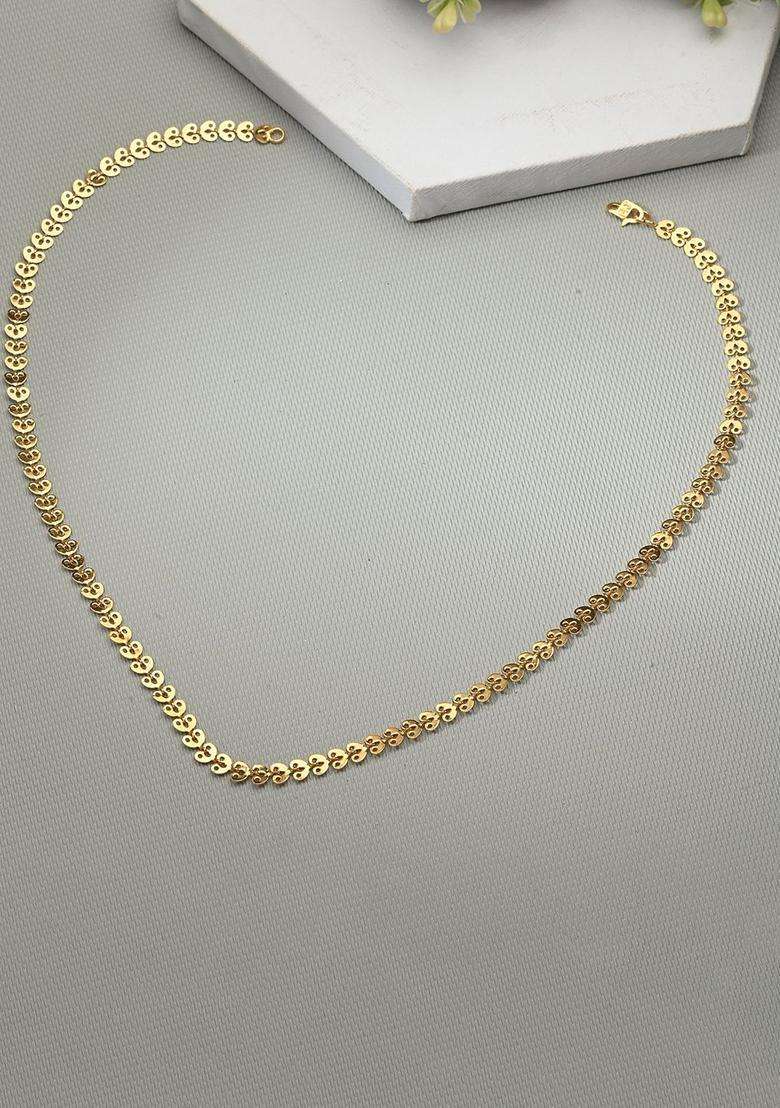 Silver-Plated Beaded Anklets with Gold-Plated Chain Jewellery Set for Women | Traditional Temple Jewellery for Wedding & Festive Wear | Gift for Her - Indya