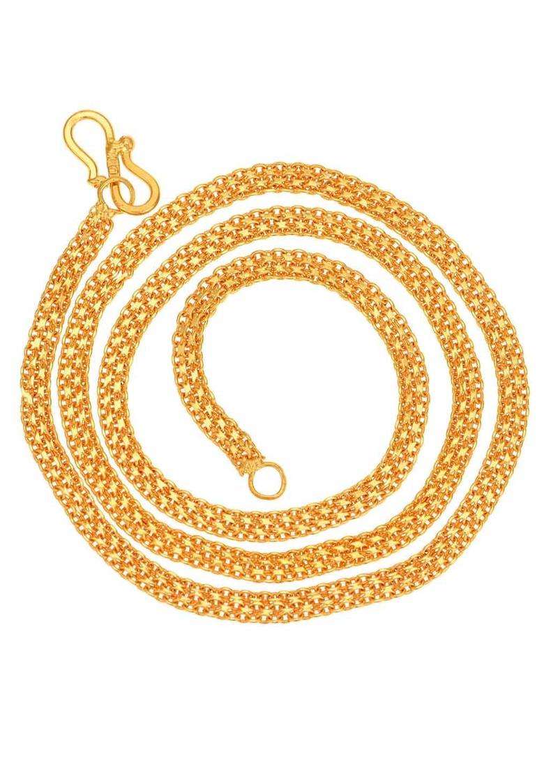 Set of 2 Silver-Plated Beaded Anklets with Gold-Plated Chain for Women | Traditional Temple Jewellery for Wedding & Festive Wear | Gift for Her - Indya