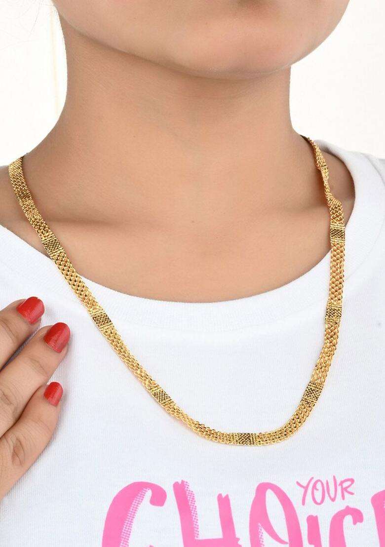 Set of 2 Silver-Plated Anklets with Gold-Plated Chain for Women | Traditional Temple Jewellery for Wedding & Festive Wear | Gift for Her - Indya