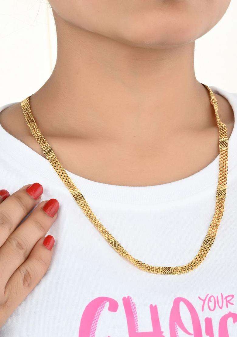 Set of 2 Silver-Plated Anklets with Gold-Plated Chain for Women | Traditional Temple Jewellery for Wedding & Festive Wear | Gift for Her - Indya