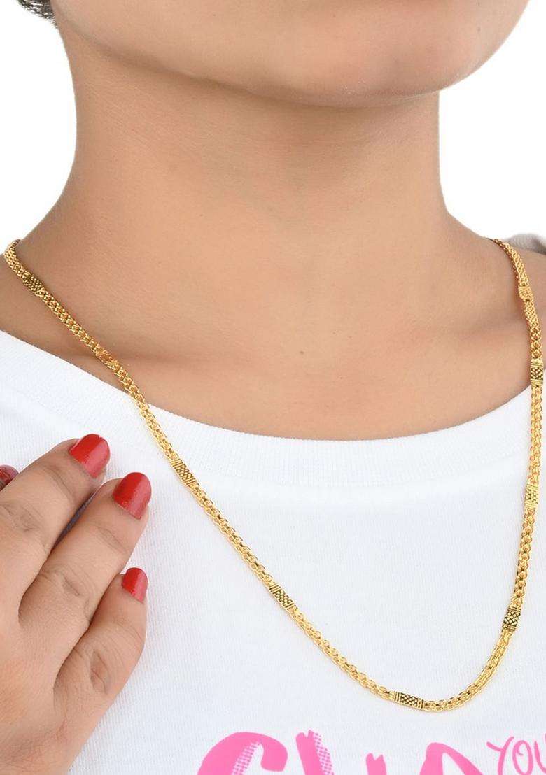 Set of 2 Silver-Plated Anklets with Gold-Plated Chain for Women | Traditional Temple Jewellery for Wedding & Festive Wear | Gift for Her - Indya