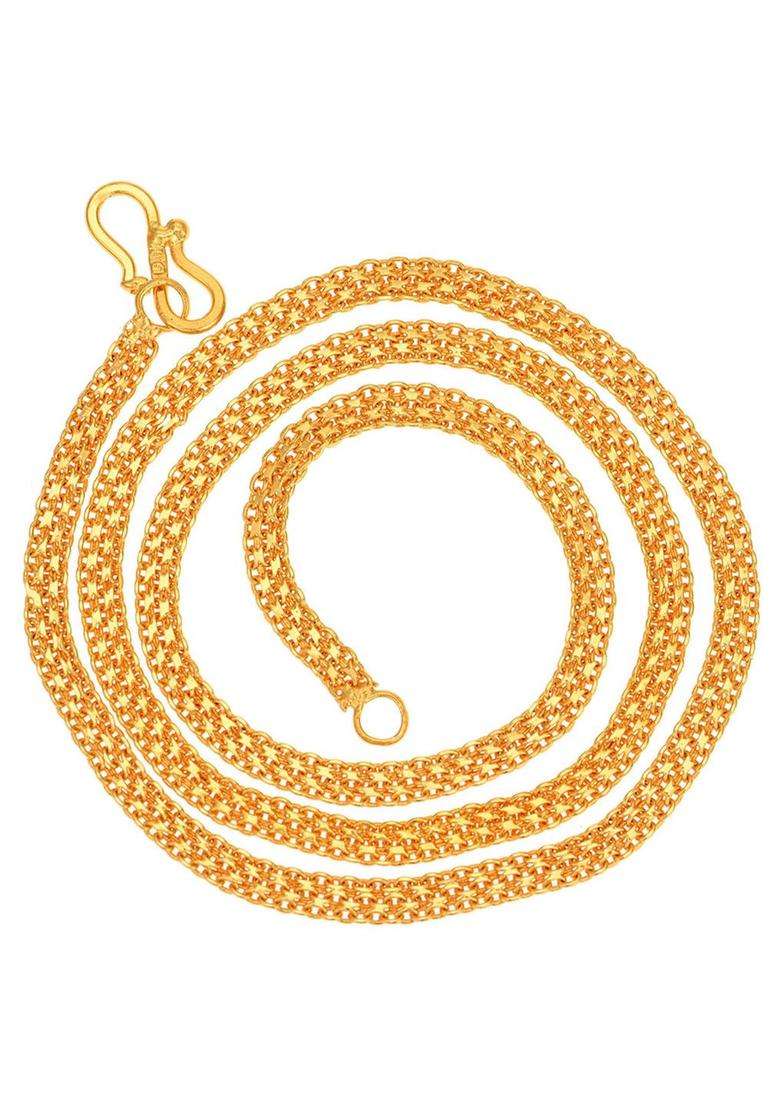Silver-Plated Anklets with Gold-Plated Chain for Women | Traditional Temple Jewellery for Wedding & Festive Wear | Gift for Her - Indya