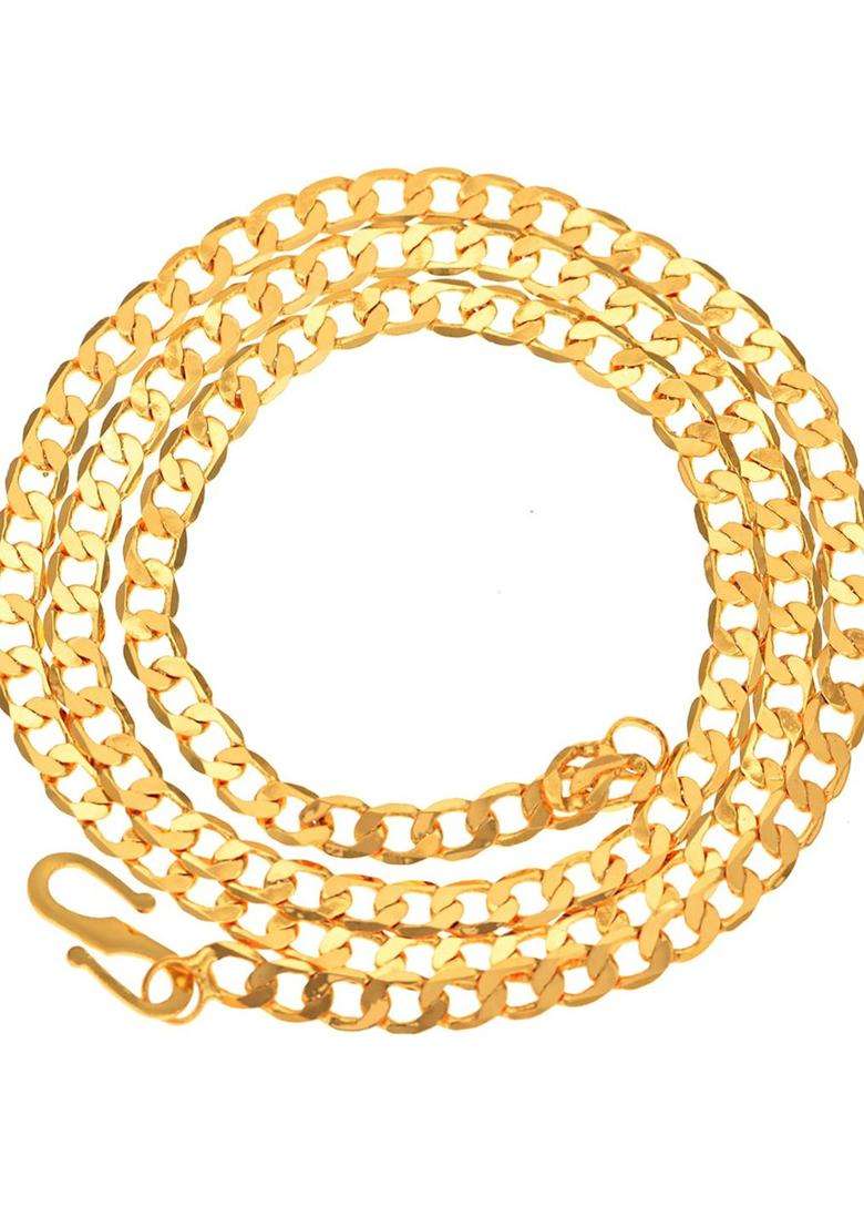 Gold-Plated Chain & Silver-Plated Anklets Jewellery Set for Women | Traditional Temple Jewellery for Wedding & Festive Wear | Gift for Her - Indya