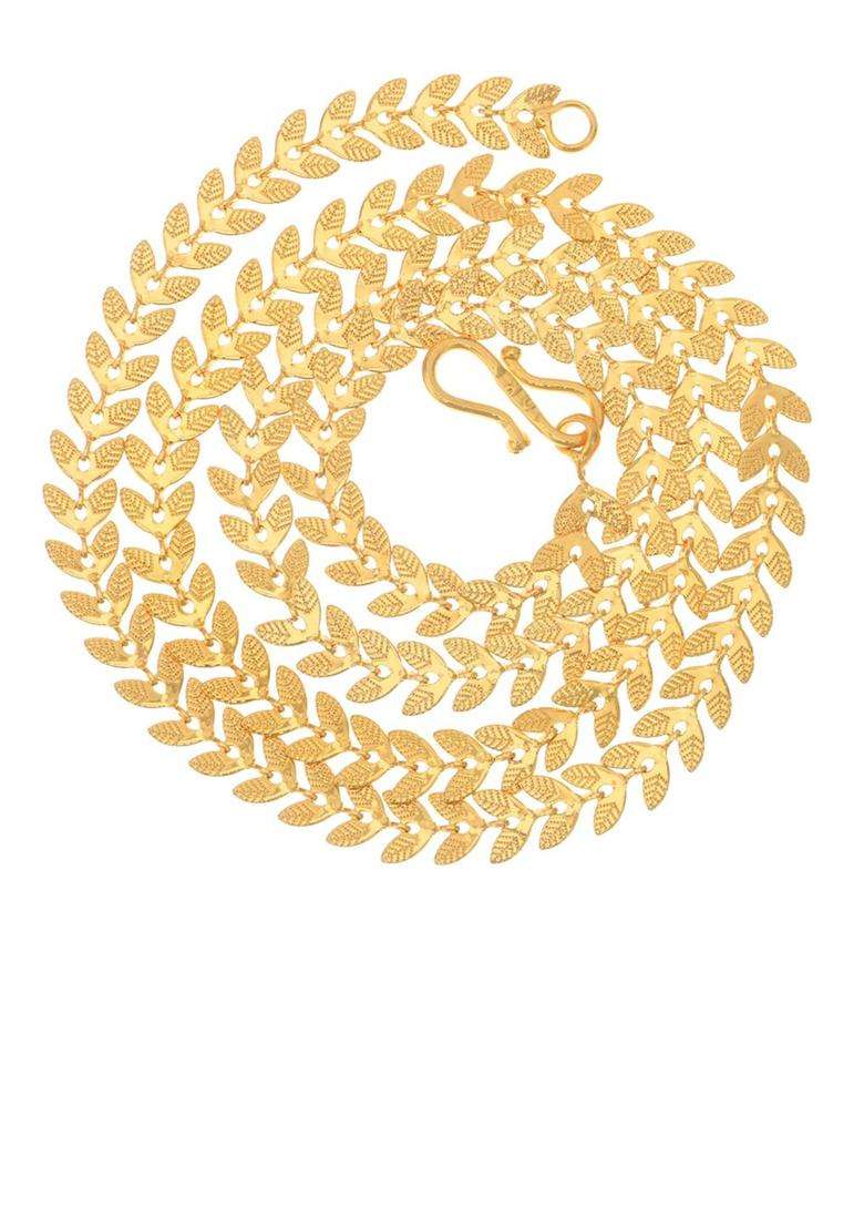 Set of 2 Silver-Plated Anklets with Gold-Plated Chain Jewellery Set for Women | Traditional Temple Jewellery for Wedding & Festive Wear | Gift for Her - Indya