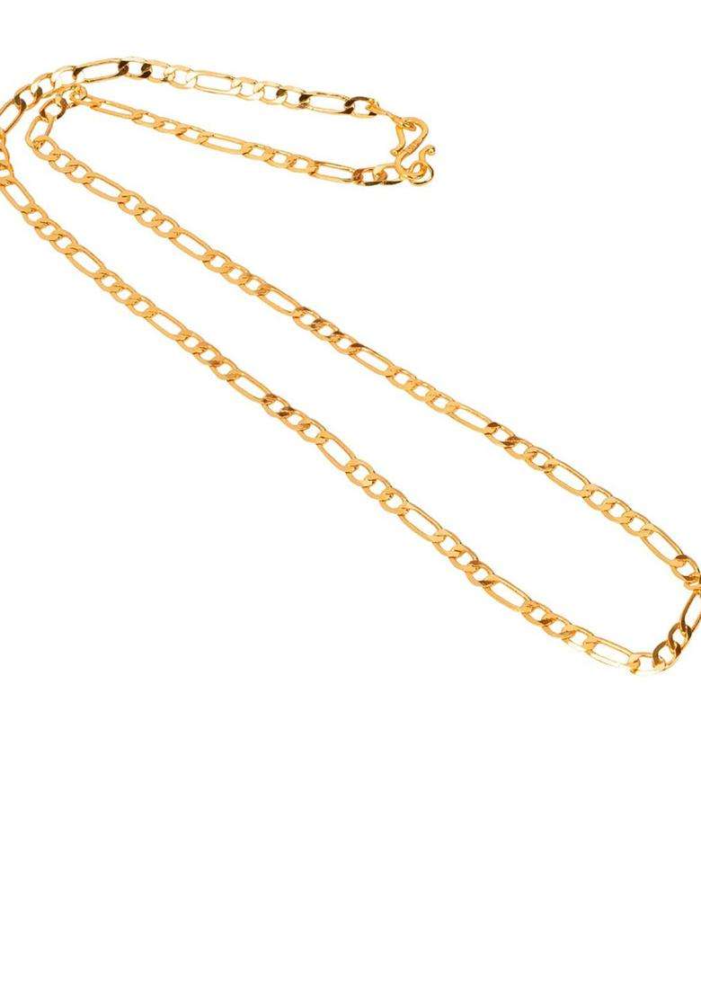 Silver-Plated Beaded Anklets with Gold-Plated Chain Jewellery Set for Women | Traditional Temple Jewellery for Wedding & Festive Wear | Gift for Her - Indya