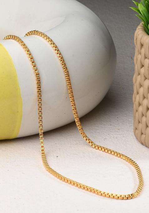 Gold-Plated Chain & Silver-Plated Anklets Jewellery Set for Women | Traditional Temple Jewellery for Wedding & Festive Wear | Gift for Her