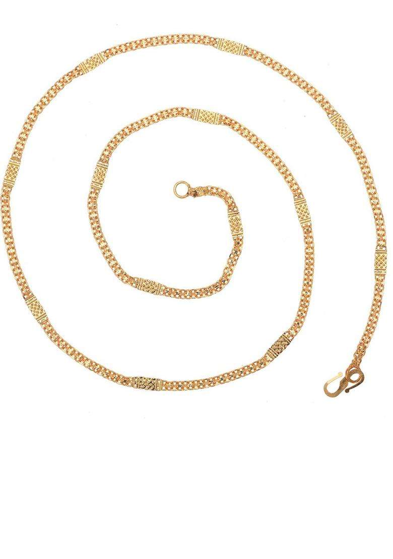 Gold-Plated Chain & Set of 2 Silver-Plated Anklets for Women | Traditional Temple Jewellery for Wedding & Festive Wear | Gift for Her - Indya