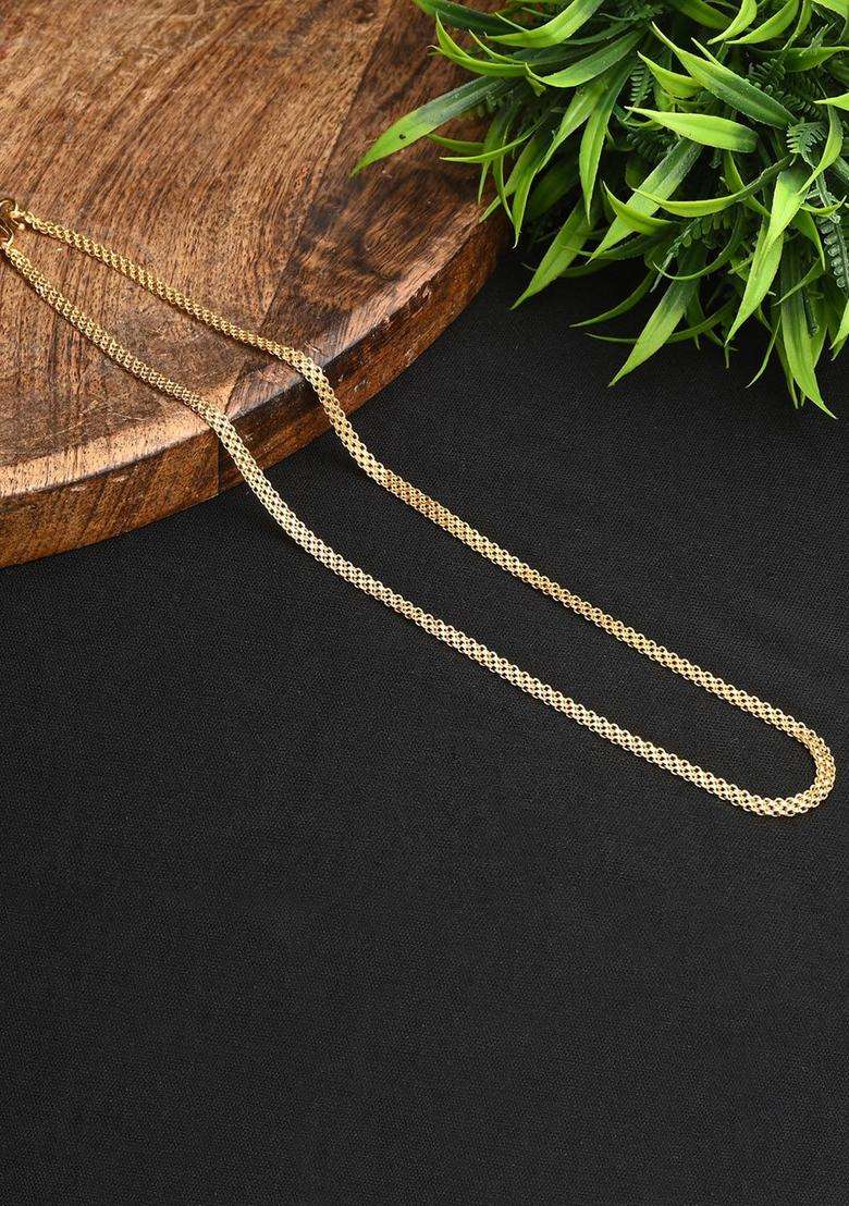 Set of 2 Silver-Plated Beaded Anklets with Gold-Plated Chain for Women | Traditional Temple Jewellery for Wedding & Festive Wear | Gift for Her - Indya