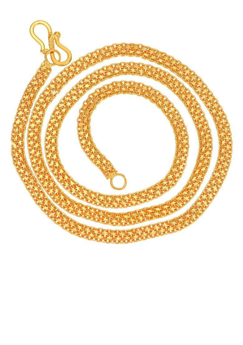 Set of 2 Silver-Plated Beaded Anklets with Gold-Plated Chain for Women | Traditional Temple Jewellery for Wedding & Festive Wear | Gift for Her - Indya